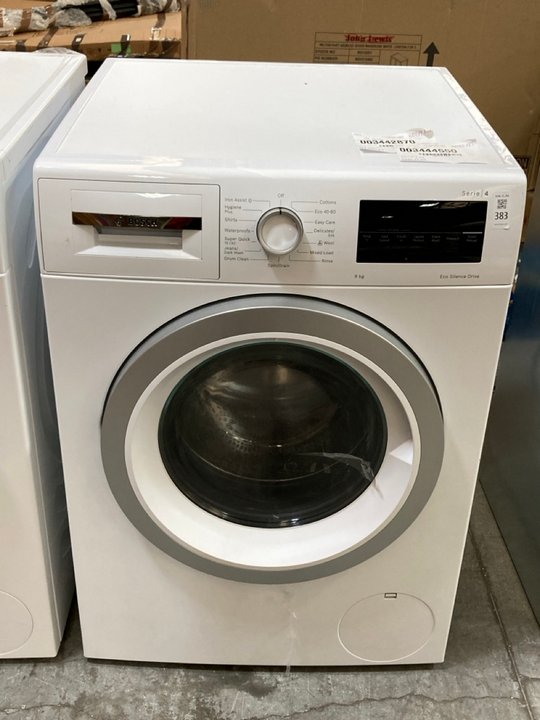 Lot 383  
            Marchington SR10 - Delivery or Collection 

                
BOSCH 8KG WASHING MACHINE: MODEL WAN28258GB - ORIGINAL RRP £479: LOCATION - A3