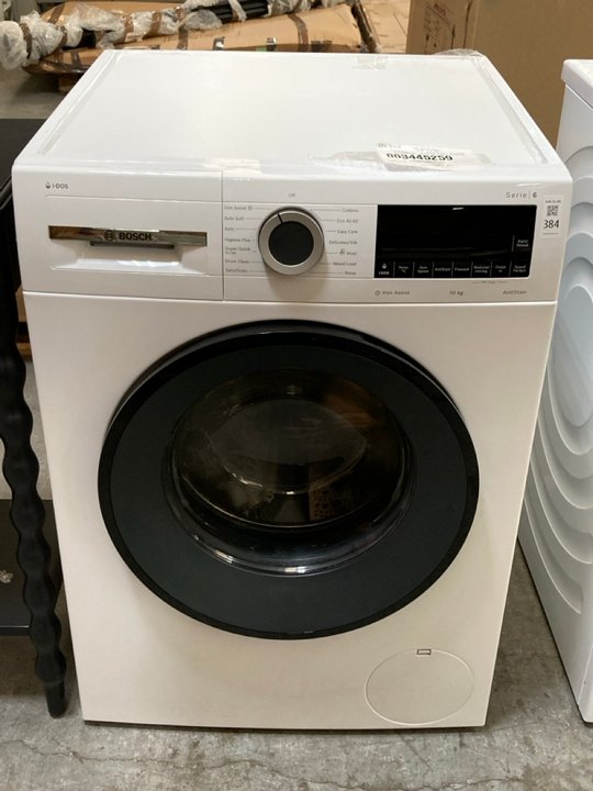 Lot 384  
            Marchington SR10 - Delivery or Collection 

                
BOSCH 10KG WASHING MACHINE: MODEL WGG254F1GB - ORIGINAL RRP £599: LOCATION - A3