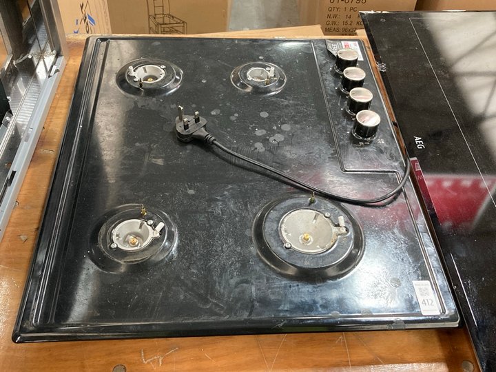Lot 412  
            Marchington SR10 - Delivery or Collection 

                
4 BURNER ELECTRIC HOB: LOCATION - A2