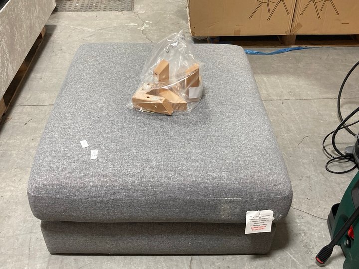 Lot 439  
            Marchington SR10 - Delivery or Collection 

                
NEXT LARGE FABRIC FOOTSTOOL IN GREY ORIGINAL RRP: £1599: LOCATION - A1