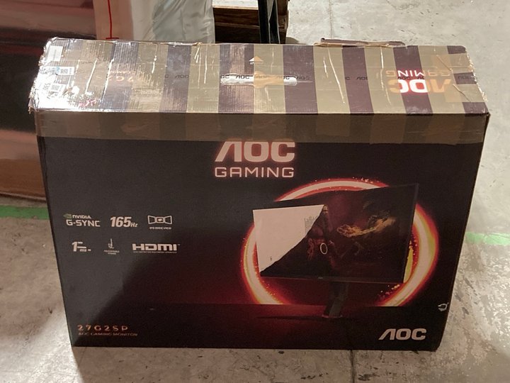 Lot 530  
            Marchington SR10 - Delivery or Collection 

                
AOC GAMING 27" 165HZ MONITOR: MODEL 27G2SP/BK - RRP £159: LOCATION - A1
