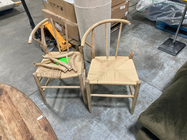 Lot 538  
            Marchington SR10 - Delivery or Collection 

                
SET OF 2 LOAF.COM PIT STOP CHAIRS IN WHITEWASHED OAK: LOCATION - B9