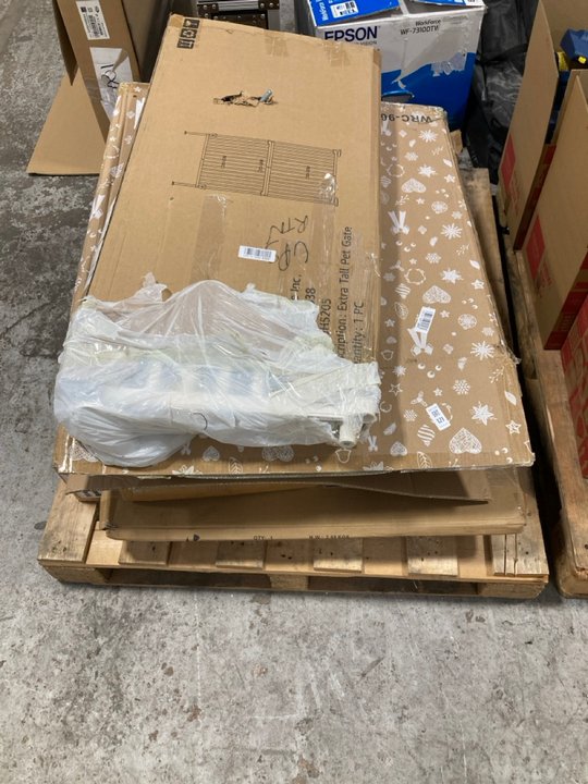 Lot 545  
            Marchington SR10 - Delivery or Collection 

                
PALLET OF ASSORTED HOUSEHOLD ITEMS TO INCLUDE EXTRA TALL PET GATE: LOCATION - SR1...
