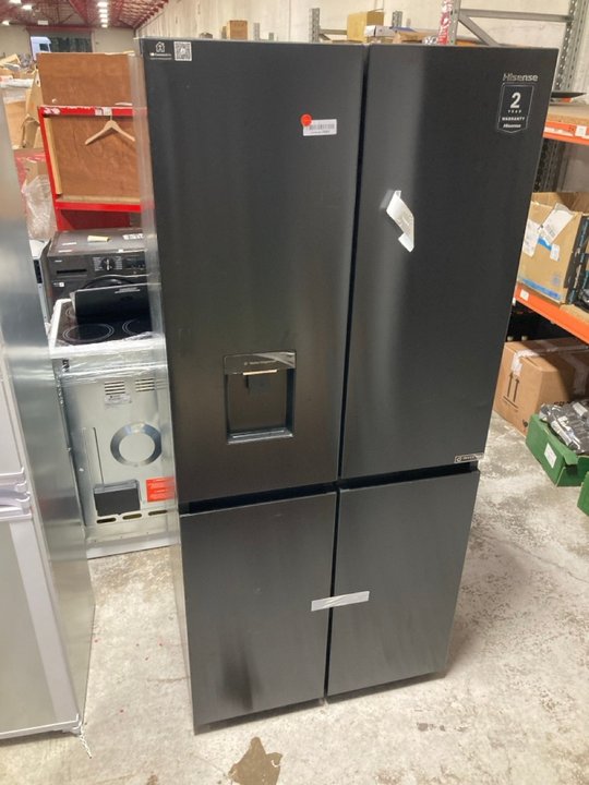 Lot 559  
            Marchington SR10 - Delivery or Collection 

                
HISENSE RQ5P470SMFE FROST FREE FRIDGE FREEZER IN BLACK - ORIGINAL RRP:£569: LOCAT...