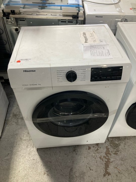 Lot 563  
            Marchington SR10 - Delivery or Collection 

                
HISENSE 9KG FREESTANDING WASHING MACHINE IN WHITE - MODEL:WFQP9014EVM: LOCATION -...