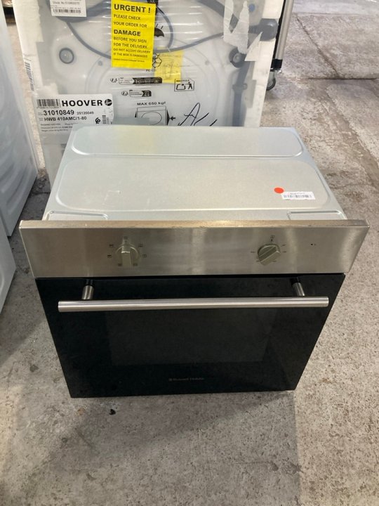 Lot 566  
            Marchington SR10 - Delivery or Collection 

                
RUSSELL HOBBS 60CM SINGLE ELECTRIC OVEN: LOCATION - SR16_B2