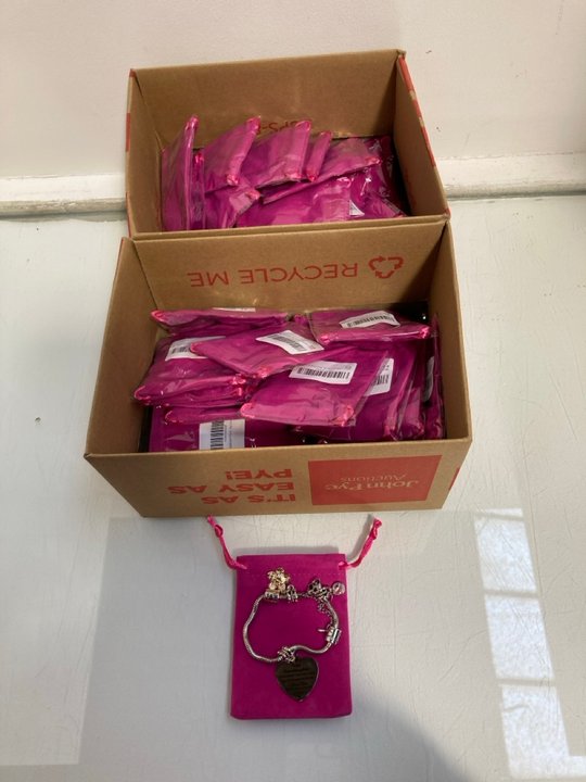 Lot 1009  
            Marchington SR13 - Parcel Delivery Only 

                
QTY OF NIECE CHARM BRACELETS IN SILVER: LOCATION - H1