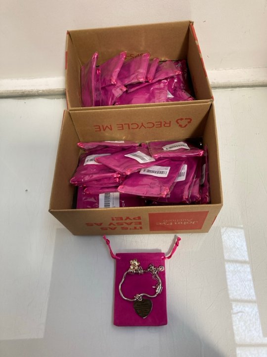 Lot 1024  
            Marchington SR13 - Parcel Delivery Only 

                
QTY OF GRANDDAUGHTER CHARM BRACELETS IN SILVER: LOCATION - H1