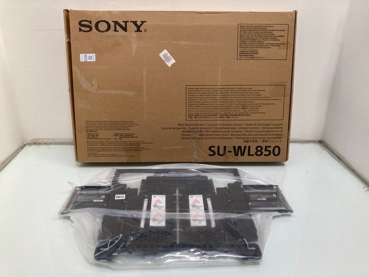Lot 1059  
            Marchington SR13 - Parcel Delivery Only 

                
SONY WALL MOUNT BRACKET FOR SONY BRAVIA TV'S - MODEL: SU-WL850 - ORIGINAL RRP £24...