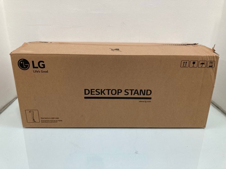 Lot 1060  
            Marchington SR13 - Parcel Delivery Only 

                
LG DESKTOP STAND - MODEL: SQ-G2ST65 - ORIGINAL RRP £165: LOCATION - G1