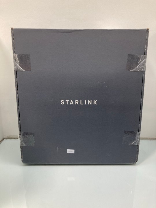 Lot 1097  
            Marchington SR13 - Parcel Delivery Only 

                
STARLINK HIGH PERFORMANCE SATELLITE ANTENNA & WIFI ROUTER KIT - DUAL BAND - ORIGI...