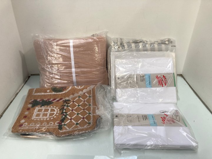 Lot 1119  
            Marchington SR13 - Parcel Delivery Only 

                
QTY OF ASSORTED HOUSEHOLD ITEMS TO INCLUDE JOHN LEWIS & PARTNERS DOUBLE FLAT SHEE...