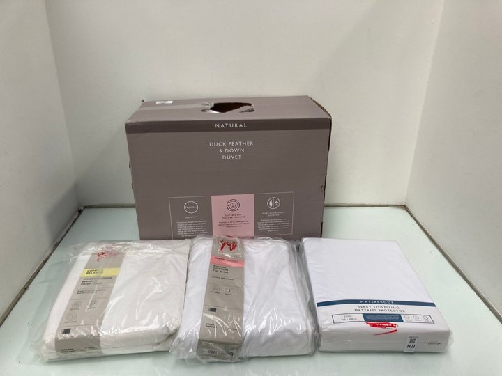 Lot 1121  
            Marchington SR13 - Parcel Delivery Only 

                
4 X ASSORTED JOHN LEWIS & PARTNERS HOUSEHOLD ITEMS TO INCLUDE 4.5 TOG DUCK FEATHE...