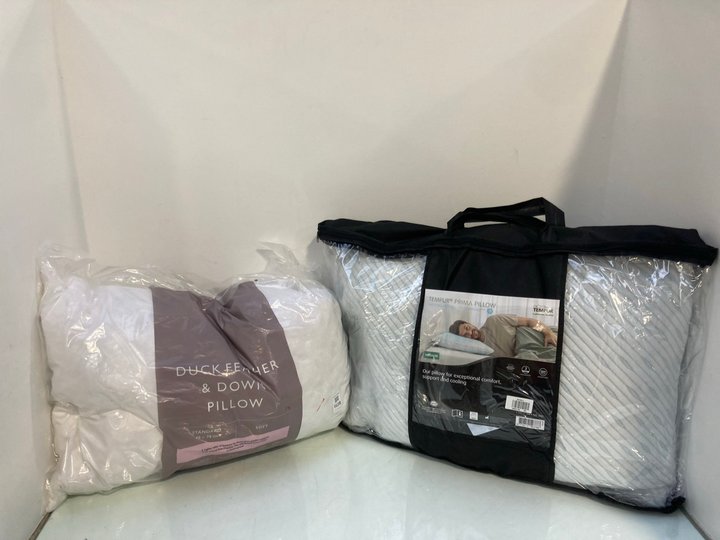 Lot 1128  
            Marchington SR13 - Parcel Delivery Only 

                
JOHN LEWIS & PARTNERS DUCK FEATHER & DOWN PILLOW TO INCLUDE TEMPUR PRIMA PILLOW: ...