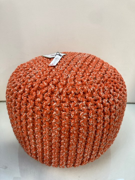 Lot 1130  
            Marchington SR13 - Parcel Delivery Only 

                
JOHN LEWIS & PARTNERS CHUNKY KNIT FOOTSTOOL IN CHILLI-ORIGINAL RRP £80.00: LOCATI...