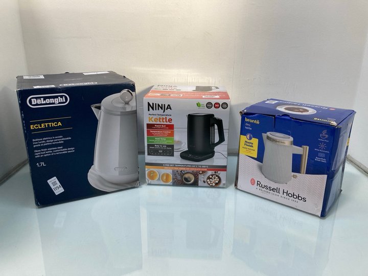 Lot 1194  
            Marchington SR13 - Parcel Delivery Only 

                
3 X ASSORTED KITCHEN APPLIANCES TO INCLUDE NINJA PERFECT TEMPERATURE 1.7 LITRE KE...