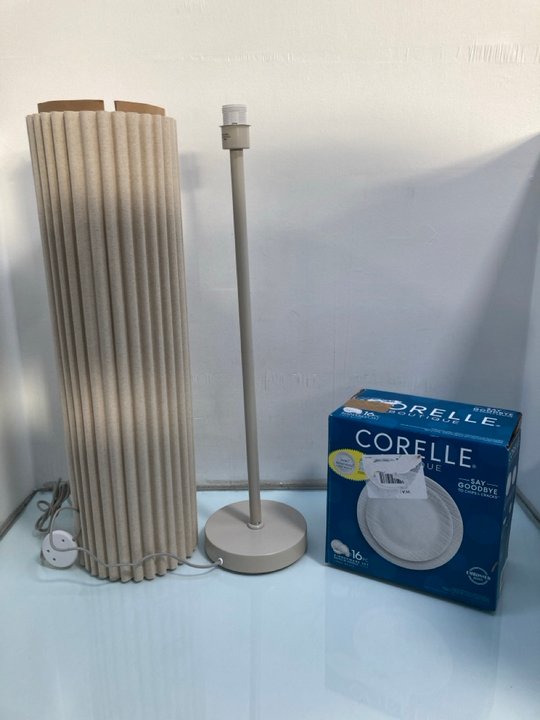 Lot 1222  
            Marchington SR13 - Parcel Delivery Only 

                
JOHN LEWIS & PARTNERS MODERN SCALLOP FLOOR LAMP IN PAINTED GREIGE FINISH TO INCLU...