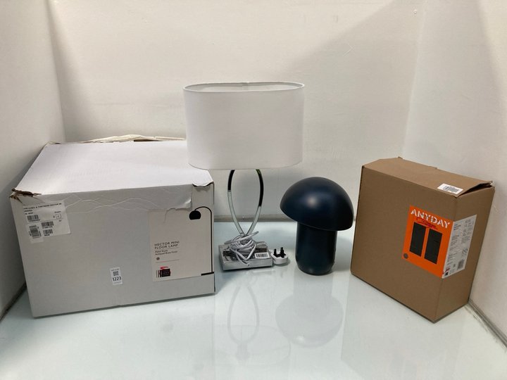 Lot 1223  
            Marchington SR13 - Parcel Delivery Only 

                
4 X ASSORTED JOHN LEWIS & PARTNERS LIGHTING TO INCLUDE HECTOR MINI FLOOR LAMP IN ...