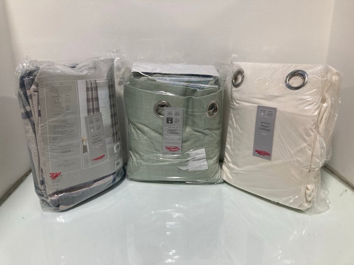 Lot 1234  
            Marchington SR13 - Parcel Delivery Only 

                
3 X ASSORTED PAIRS OF JOHN LEWIS & PARTNERS CURTAINS TO INCLUDE EYELET CURTAINS I...