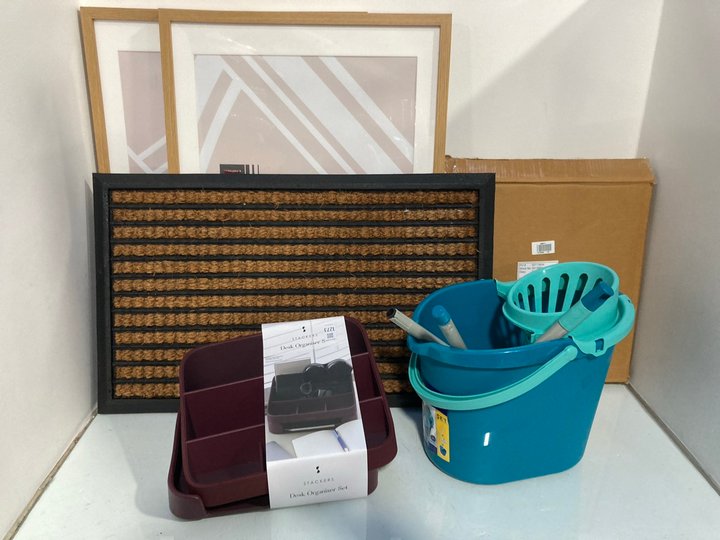 Lot 1273  
            Marchington SR13 - Parcel Delivery Only 

                
QTY OF ASSORTED HOUSEHOLD ITEMS TO INCLUDE STACKERS DESK ORGANISER SET IN WINE: L...