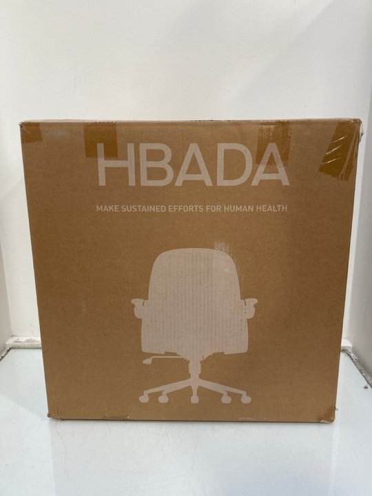 Lot 1387  
            Marchington SR13 - Parcel Delivery Only 

                
HBADA ERGONOMIC OFFICE CHAIR IN BLACK (SEALED): LOCATION - F13