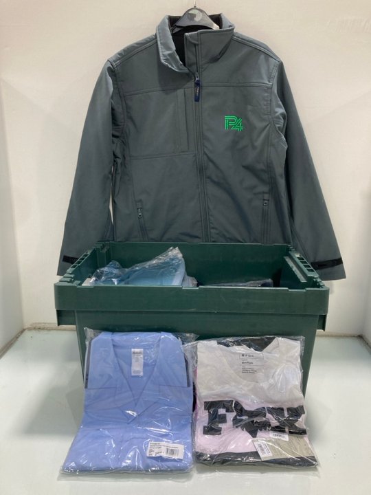 Lot 1402  
            Marchington SR13 - Parcel Delivery Only 

                
QTY OF ASSORTED CLOTHING IN VARIOUS SIZES TO INCLUDE ALEXANDRA MENS CLASSIC COLLA...