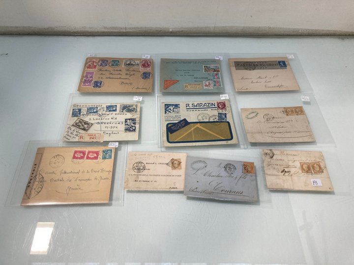 Lot 1416  
            Marchington SR13 - Parcel Delivery Only 

                
TEN ITEMS OF EARLY FRENCH POSTAL HISTORY, ALL IN PRETECTIVE BAGS, MANY DEALER PRI...