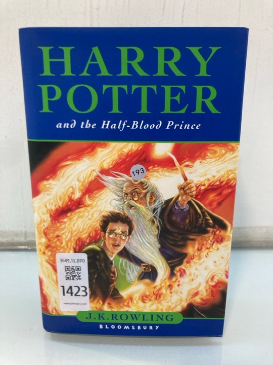 Lot 1423  
            Marchington SR13 - Parcel Delivery Only 

                
J.K. ROWLING FIRST EDITION HARDBACK BOOK WITH DUSTWRAPPER, "HARRY POTTER AND THE ...