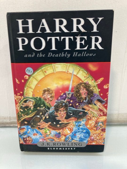 Lot 1435  
            Marchington SR13 - Parcel Delivery Only 

                
J.K. ROWLING FIRST EDITION HARDBACK BOOK, "HARRY POTTER AND THE DEATHLY HALLOWS":...