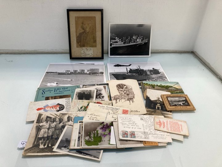 Lot 1445  
            Marchington SR13 - Parcel Delivery Only 

                
A COLLECTION OF VINTAGE EPHEMERA TO INCLUDE CROWN COPYRIGHT SHIPPING PHOTOGRAPHS:...