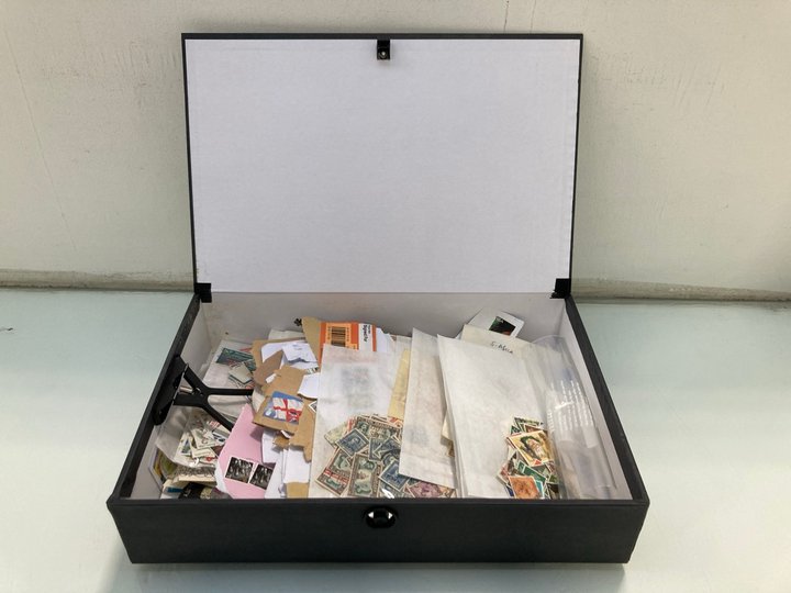 Lot 1447  
            Marchington SR13 - Parcel Delivery Only 

                
AN EX-DEALERS SORTER FILE BOX OF LOOSE STAMPS: LOCATION - F10