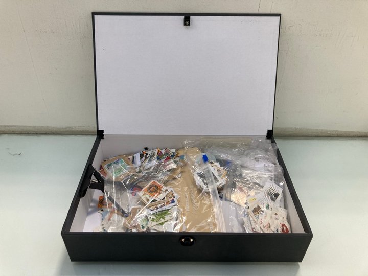 Lot 1448  
            Marchington SR13 - Parcel Delivery Only 

                
AN EX-DEALERS SORTER FILE BOX OF LOOSE STAMPS: LOCATION - F10