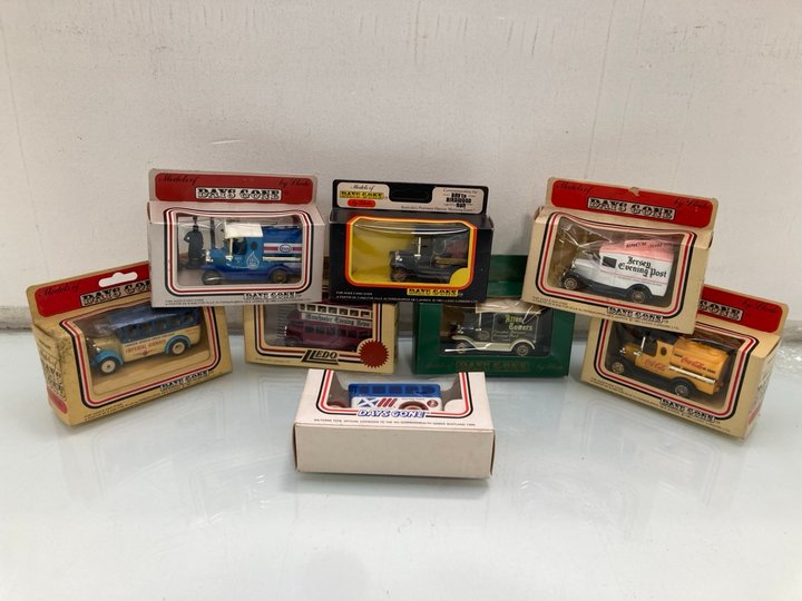 Lot 1488  
            Marchington SR13 - Parcel Delivery Only 

                
EIGHT ASSORTED VINTAGE DIE CAST MODEL VEHICLES, ALL WITH BOX: LOCATION - F10