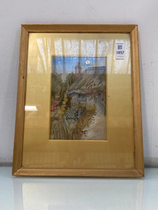 Lot 1497  
            Marchington SR13 - Parcel Delivery Only 

                
AN ANTIQUE TAPESTRY, FRAMED, MOUNTED AND GLAZED: LOCATION - F11