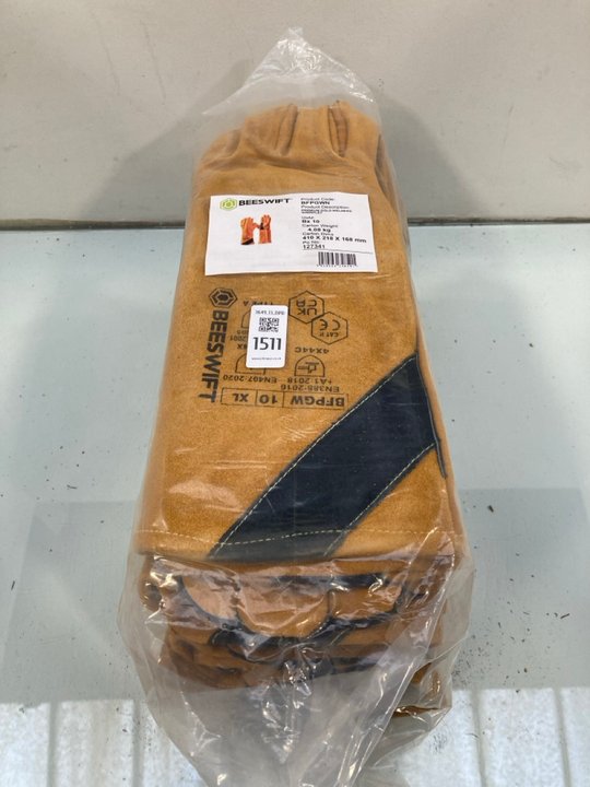 Lot 1513  
            Marchington SR13 - Parcel Delivery Only 

                
10 X PAIRS OF BEESWIFT PREMIUM GOLD WELDERS GAUNTLETS: LOCATION - F9