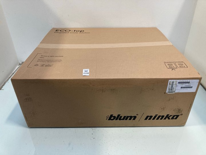 Lot 1518  
            Marchington SR13 - Parcel Delivery Only 

                
BLUM/NINKO ECO-TOP INTEGRATED WASTE SYSTEM (SEALED)-ORIGINAL RRP £349.00: LOCATIO...