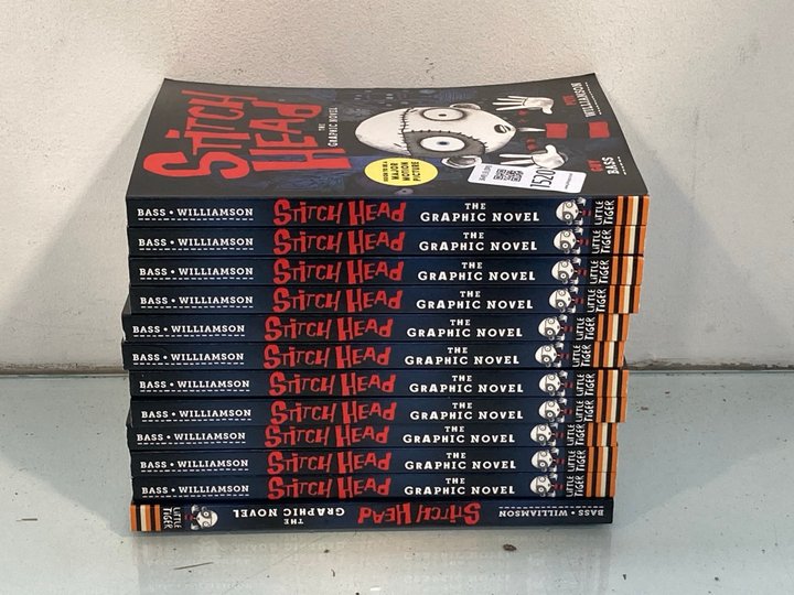 Lot 1520  
            Marchington SR13 - Parcel Delivery Only 

                
12 X STITCH HEAD GRAPHIC NOVELS BY GUY BASS AND PETE WILLIAMSON -ORIGINAL COMBINE...