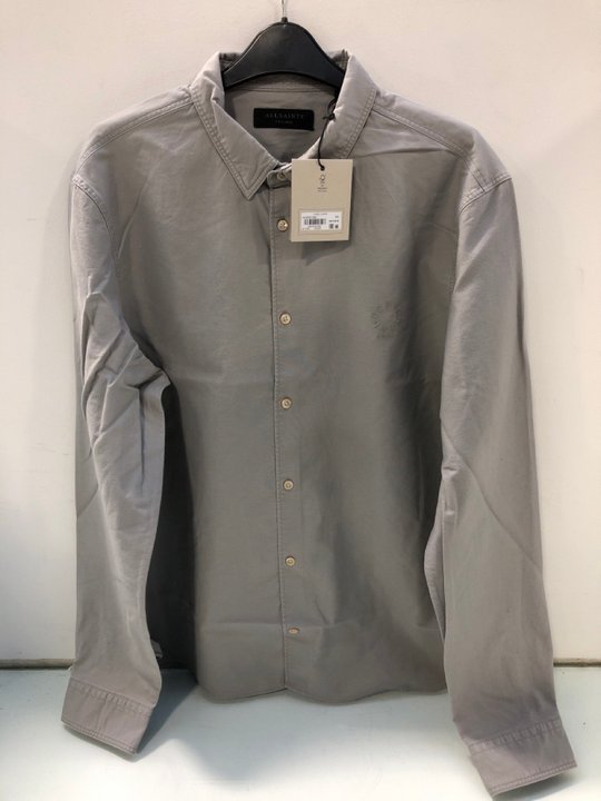 Lot 1567  
            Marchington SR13 - Parcel Delivery Only 

                
ALL SAINTS MENS HAVEN LONG SLEEVE SHIRT IN GREY-UK SIZE XXL-ORIGINAL RRP £99.00: ...