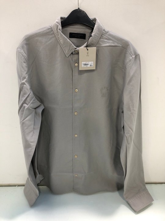 Lot 1569  
            Marchington SR13 - Parcel Delivery Only 

                
ALL SAINTS MENS HAVEN LONG SLEEVE SHIRT IN GREY-UK SIZE XXL-ORIGINAL RRP £99.00: ...