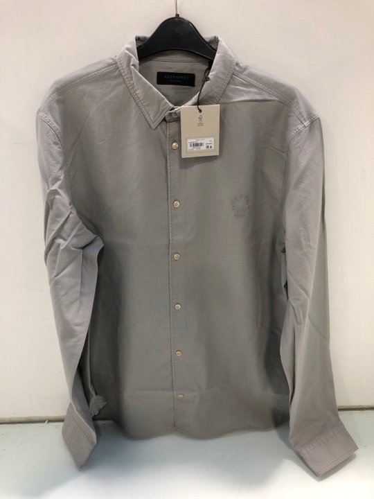 Lot 1570  
            Marchington SR13 - Parcel Delivery Only 

                
ALL SAINTS MENS HAVEN LONG SLEEVE SHIRT IN GREY-UK SIZE XXL-ORIGINAL RRP £99.00: ...
