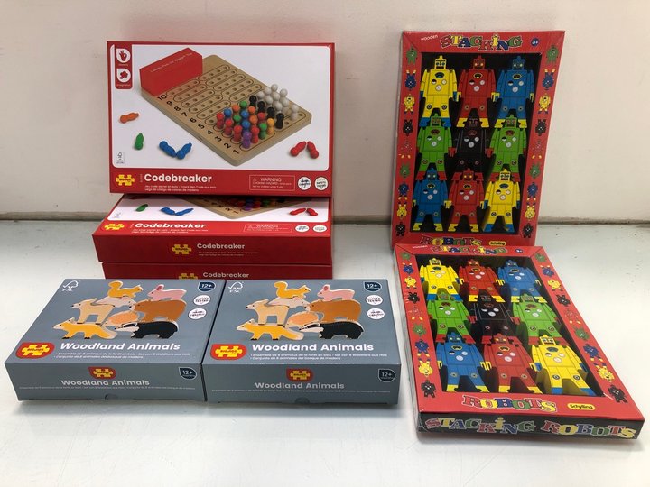 Lot 1573  
            Marchington SR13 - Parcel Delivery Only 

                
7 X ASSORTED CHILDRENS TOYS TO INCLUDE 2 X WOODLAND ANIMAL SETS: LOCATION - F5