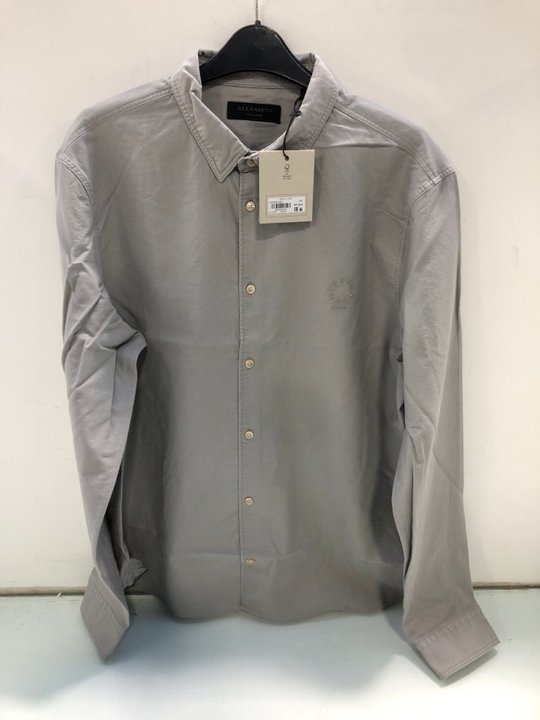 Lot 1575  
            Marchington SR13 - Parcel Delivery Only 

                
ALL SAINTS MENS HAVEN LONG SLEEVE SHIRT IN GREY-UK SIZE XXL-ORIGINAL RRP £99.00: ...