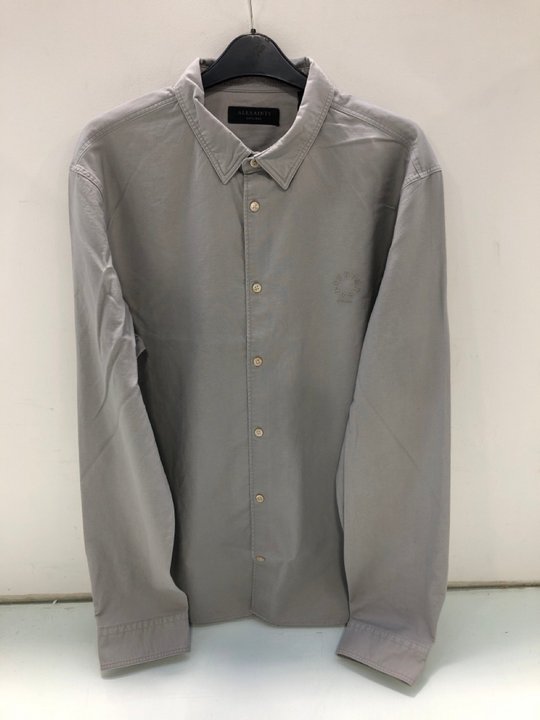 Lot 1576  
            Marchington SR13 - Parcel Delivery Only 

                
ALL SAINTS MENS HAVEN LONG SLEEVE SHIRT IN GREY-UK SIZE XXL-ORIGINAL RRP £99.00: ...