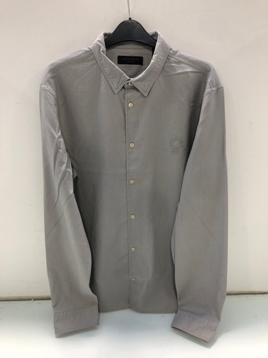 Lot 1577  
            Marchington SR13 - Parcel Delivery Only 

                
ALL SAINTS MENS HAVEN LONG SLEEVE SHIRT IN GREY-UK SIZE XXL-ORIGINAL RRP £99.00: ...