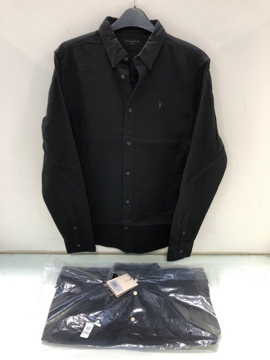 Lot 1583  
            Marchington SR13 - Parcel Delivery Only 

                
2 X ALL SAINTS MENS AZUR LONG SLEEVE SHIRTS IN BLACK-UK SIZE S-ORIGINAL COMBINED ...
