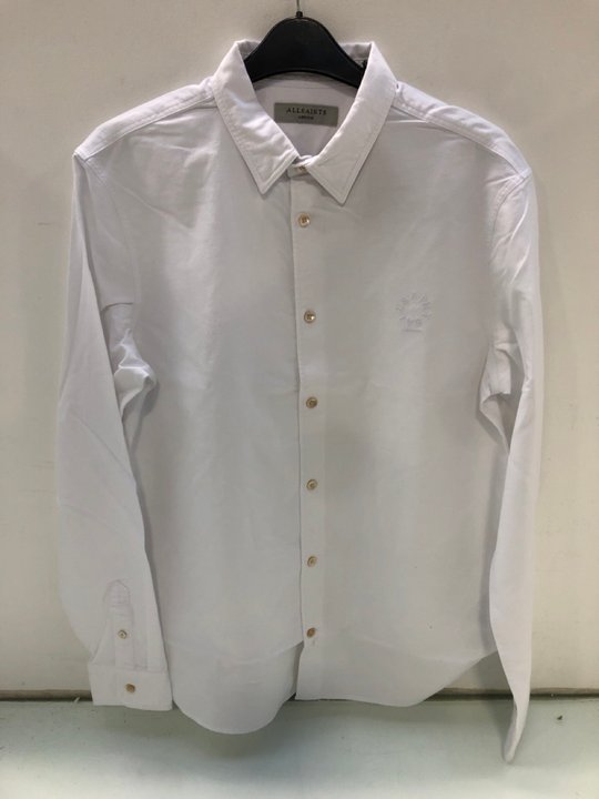 Lot 1585  
            Marchington SR13 - Parcel Delivery Only 

                
ALL SAINTS MENS HAVEN LONG SLEEVE SHIRT IN WHITE-UK SIZE M-ORIGINAL RRP £99.00: L...