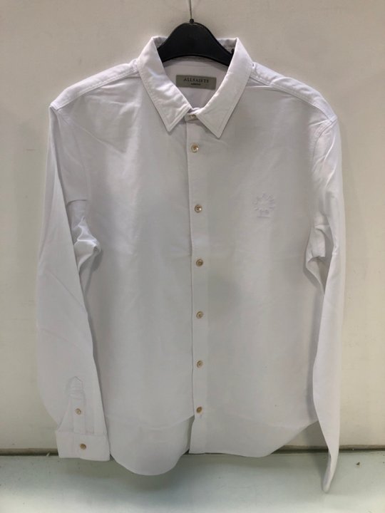 Lot 1586  
            Marchington SR13 - Parcel Delivery Only 

                
ALL SAINTS MENS HAVEN LONG SLEEVE SHIRT IN WHITE-UK SIZE M-ORIGINAL RRP £99.00: L...
