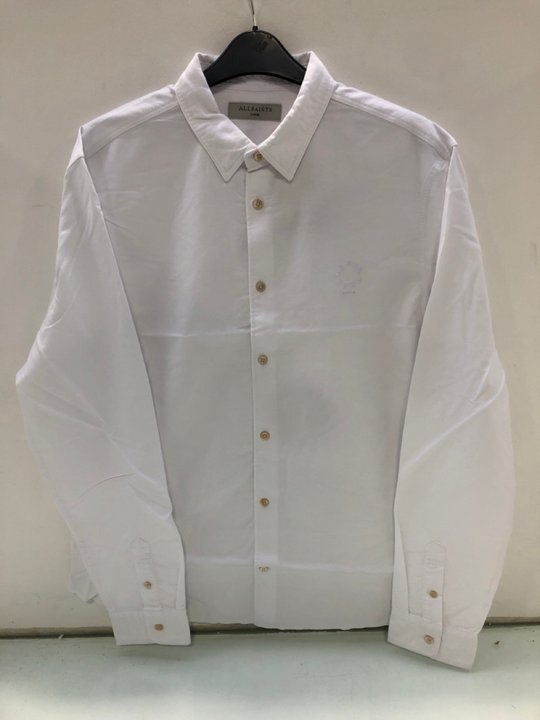 Lot 1590  
            Marchington SR13 - Parcel Delivery Only 

                
ALL SAINTS MENS HAVEN LONG SLEEVE SHIRT IN WHITE-UK SIZE L-ORIGINAL RRP £99.00: L...