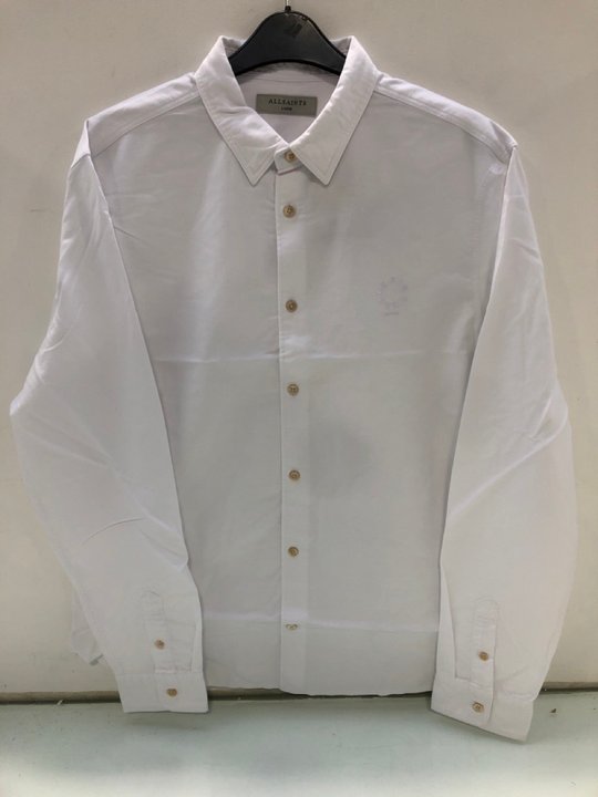 Lot 1592  
            Marchington SR13 - Parcel Delivery Only 

                
ALL SAINTS MENS HAVEN LONG SLEEVE SHIRT IN WHITE-UK SIZE L-ORIGINAL RRP £99.00: L...