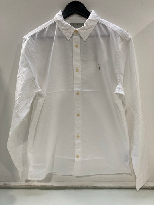 Lot 1593  
            Marchington SR13 - Parcel Delivery Only 

                
ALL SAINTS MENS HAVEN LONG SLEEVE SHIRT IN WHITE-UK SIZE L-ORIGINAL RRP £99.00: L...